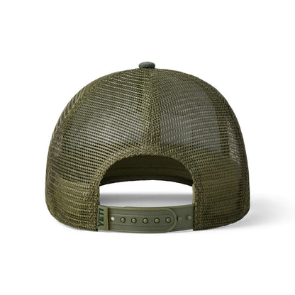 Gorra  Bass Badge Trucker Hat Olive Marca YETI