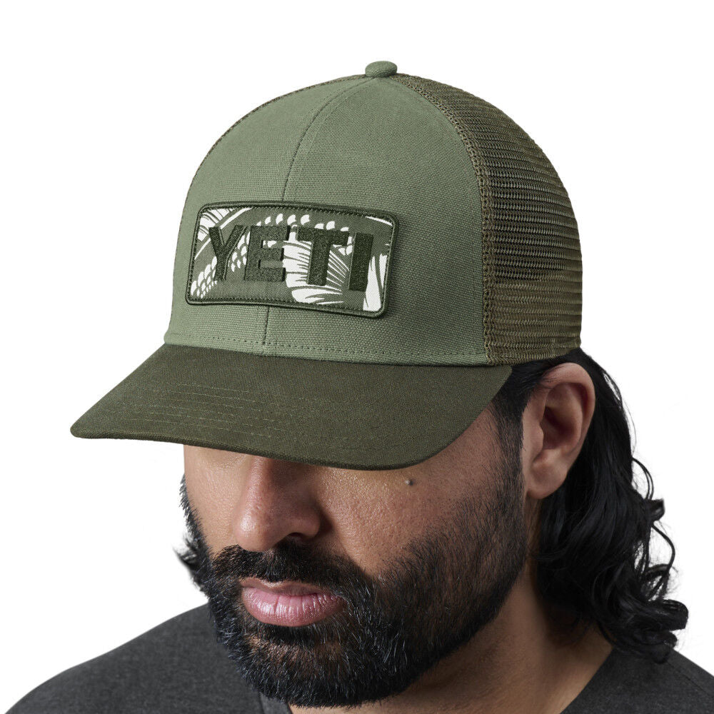 Gorra  Bass Badge Trucker Hat Olive Marca YETI