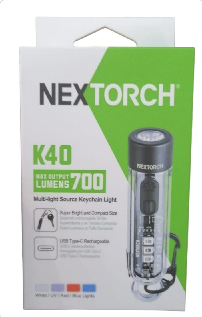 Mini Linterna Nextorch De Luz Led, Con Llavero Y Cable Usb 700 Lumenes