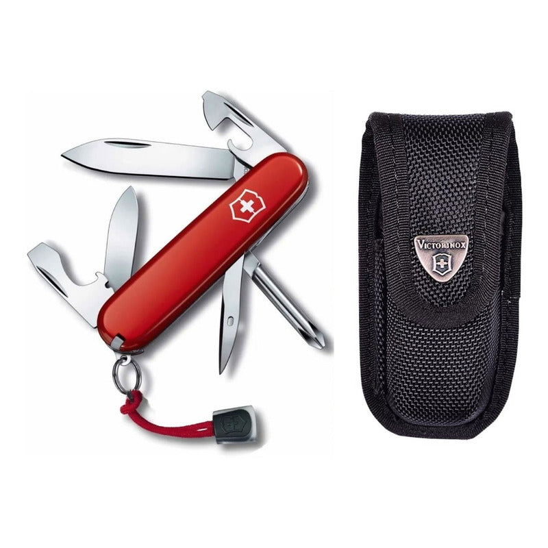 Navaja Victorinox Swiss Army Tinker Con Funda Y Cordón