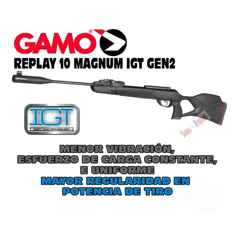 Rifle Deportivo Gamo Swarm Magnum Cargador 10x Mira 3-9x40