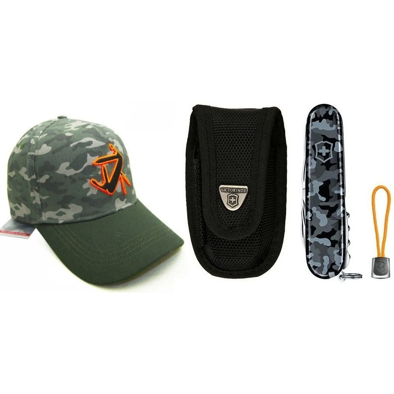 Navaja Victorinox Huntsman Paquete Camo Desert/navy Y Gorra