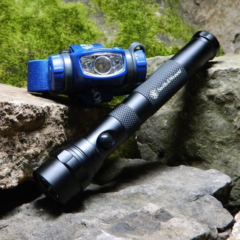 Combo Lámpara Frontal Y Linterna Smith & Wesson Explorer Led 129 Lumenes