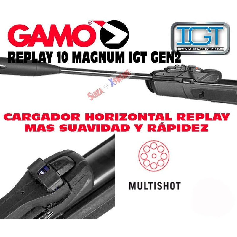 Rifle Deportivo Gamo Swarm Magnum Cargador 10x Mira 3-9x40