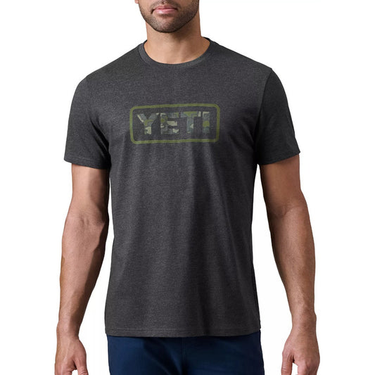 Playera Heather Charcoal Con Logo Camuflajeado MARCA YETI