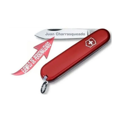 Navaja Victorinox Deluxe Tinker Con Funda, cordón Minichaira y grabado Laser en hoja