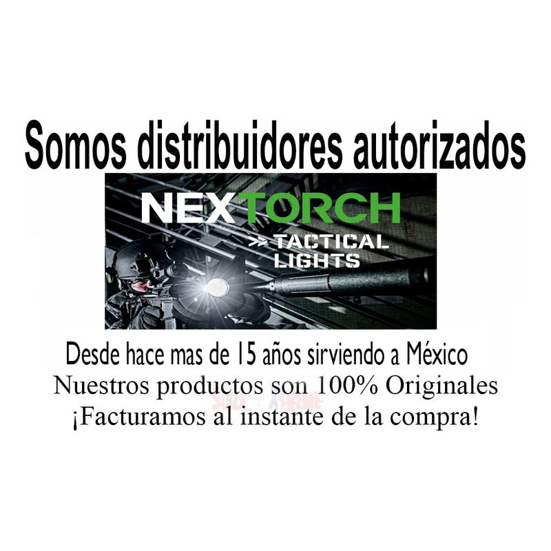 Linterna Táctica Nextorch 2200 Lumenes Led Recargable Con Cable Usb - ED20