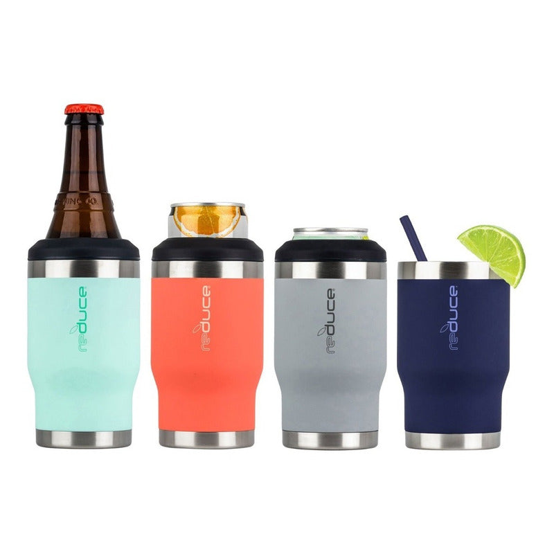 Termo Reduce Portalatas Y Botellas 4 En 1 14oz Personalizado