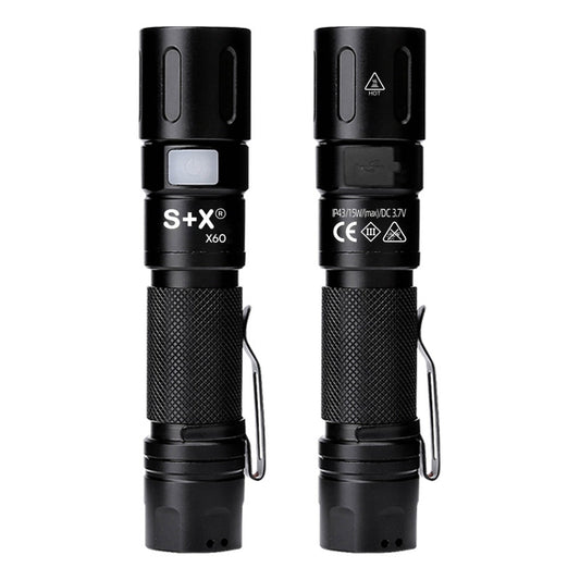 Linterna S+x Superfire Led X60 Military Tactical Recargable