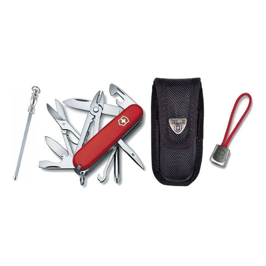 Navaja Victorinox Deluxe Tinker Con Funda, Cordón y Minichaira