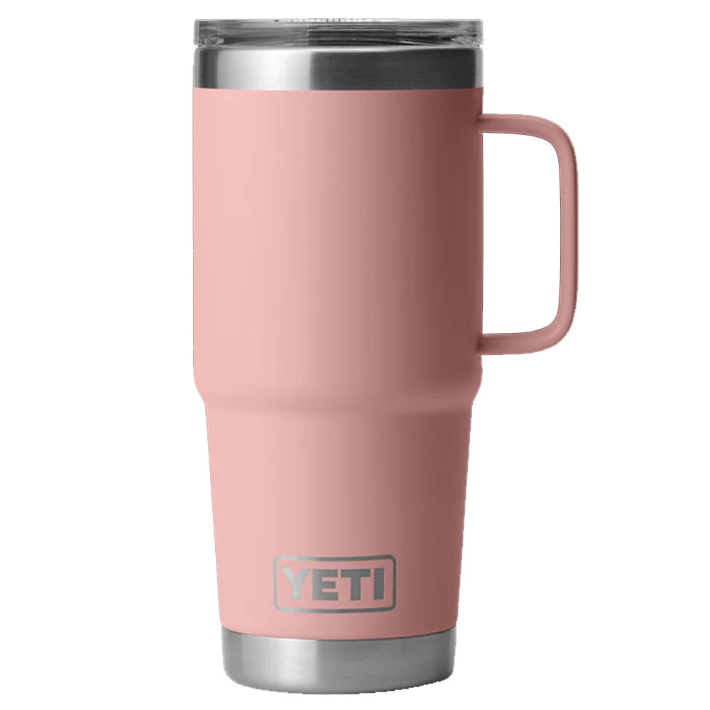 Termo Rambler 20oz Travel Mug Tapa Ultra Strong Sandstone Pink MARCA YETI