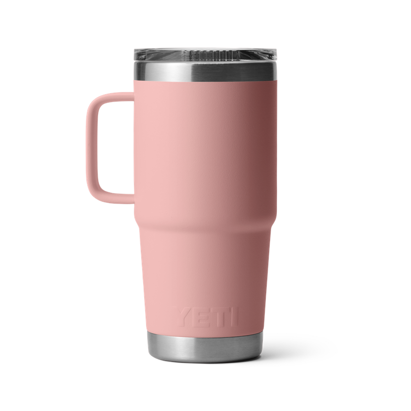 Termo Rambler 20oz Travel Mug Tapa Ultra Strong Sandstone Pink MARCA YETI