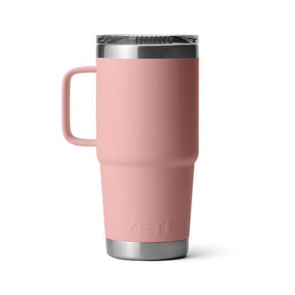 Termo Rambler 20oz Travel Mug Tapa Ultra Strong Sandstone Pink MARCA YETI